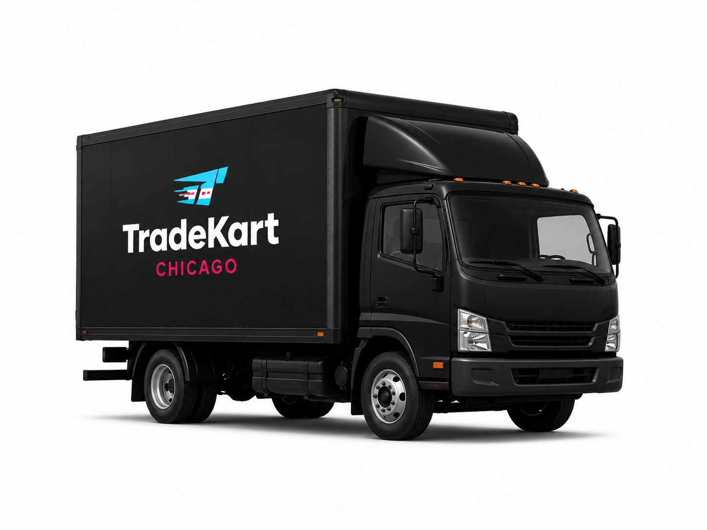 TradeKart branded box truck delivery vehicle